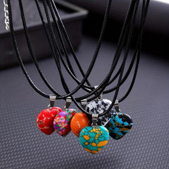 7pcs Natural Taison Gemstone Necklace Chakra Balancing Reiki Meditation