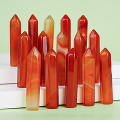 Natural Red Carnelian Healing Crystals Set