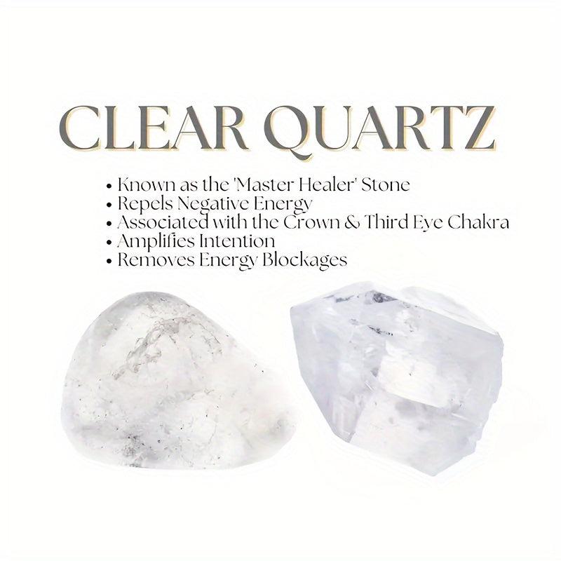 Positive Energy Crystal Bracelet Clear Quartz Angelite Sodalite