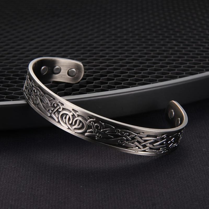 Copper Bracelet Men Women Magnetic Brazaletes Copper Cuff Bangles