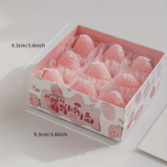 Strawberry Aromatherapy Candle Gift Set - Home Decoration & Room De
