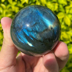 Labradorite Crystal Ball Healing Pendant Home Ornament Gift