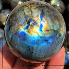 Labradorite Crystal Ball Healing Pendant Home Ornament Gift