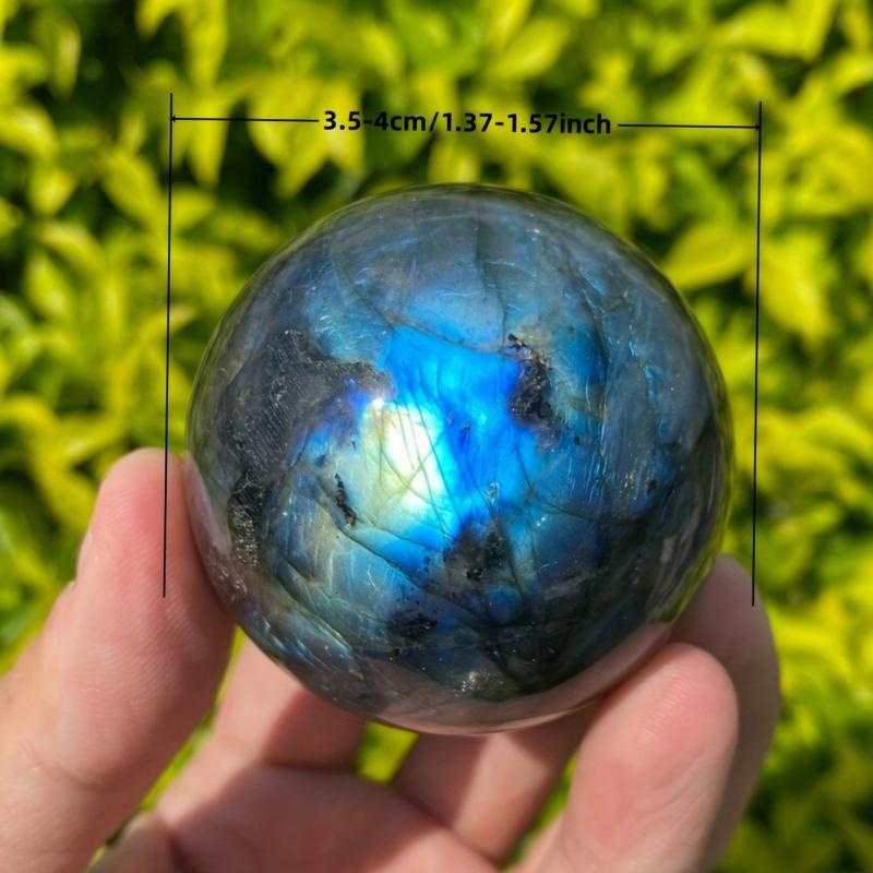Labradorite Crystal Ball Healing Pendant Home Ornament Gift