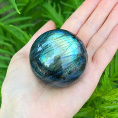Labradorite Crystal Ball Healing Pendant Home Ornament Gift