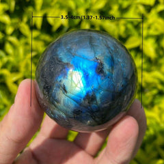 Labradorite Crystal Ball Healing Pendant Home Ornament Gift