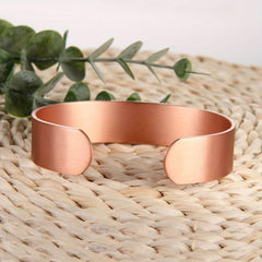 Adjustable Copper Magnetic Cuff Bracelet with 12 Magnets