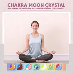 Moon Crystal Large Block Worry Stone Moon Spirit Stone Polished Witch Material