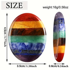 Chakra Crystals Healing Stones 7 Chakra Thumb Worry Stone