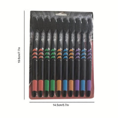 Bamboo Charcoal Soft Toothbrushes for Sensitive Gums - Set of 10