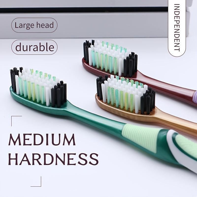 6pcs Medium Hair Toothbrush Family Pack Home Use