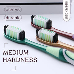 6pcs Medium Hair Toothbrush Family Pack Home Use