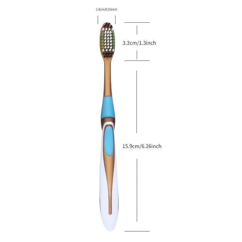 6pcs Medium Hair Toothbrush Family Pack Home Use