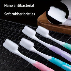 5 Pcs Extra Soft Bristle Silicone Toothbrushes for Sensitive Teeth Gums