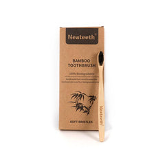 4pcs Bamboo Charcoal Toothbrushes Soft Bristles Manual Wooden Hand