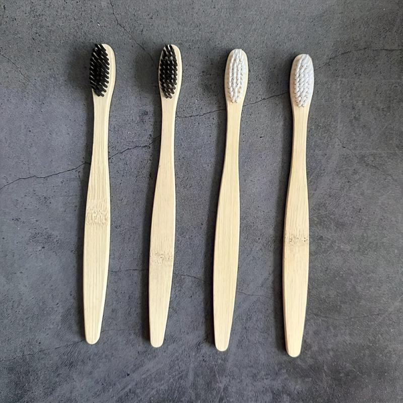 Bamboo Toothbrush Tube & 2 Soft Bristle Brushes