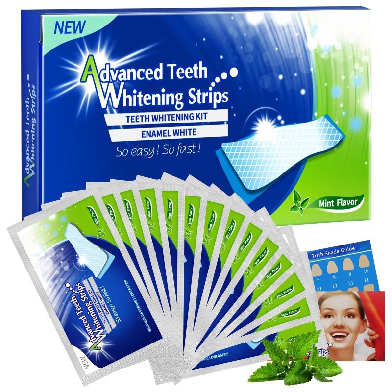 Teeth Whitening Strips Kit for Sensitive Teeth Mint Flavor