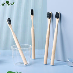 4pcs Bamboo Toothbrush Soft Toothbrush Manual Toothbrush