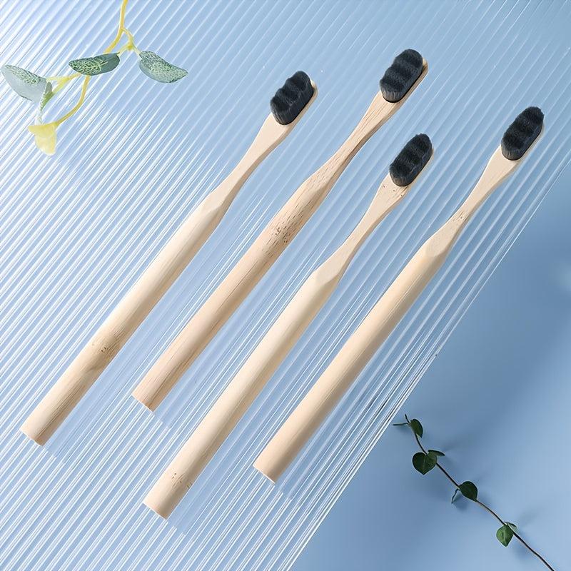 4pcs Bamboo Toothbrush Soft Toothbrush Manual Toothbrush