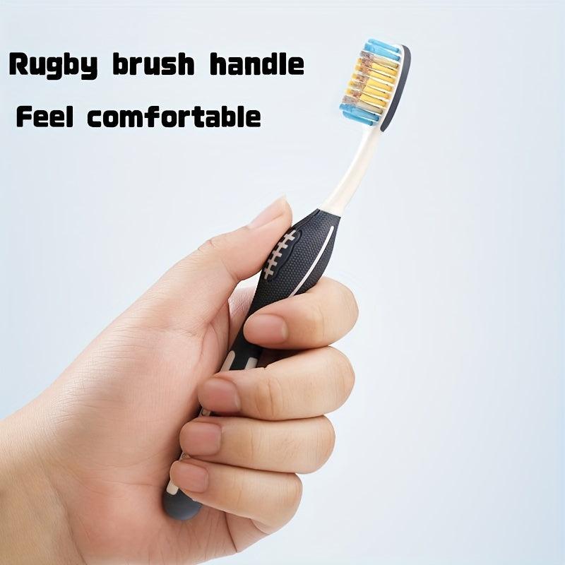 3 Pack Hard Bristle Toothbrushes for Sensitive Teeth & Gums