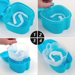 Denture Aligner Case Storage Box for False Teeth