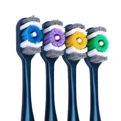 6pcs Adult Hard Bristle Toothbrush Set for Travel
