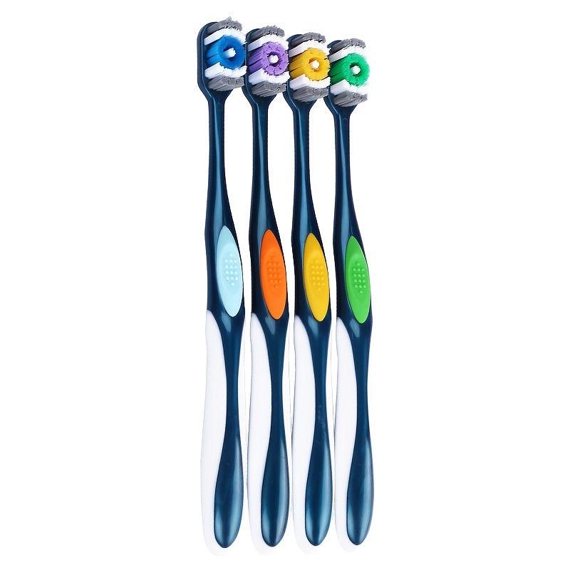 6pcs Adult Hard Bristle Toothbrush Set for Travel