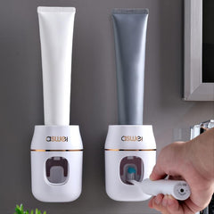 Toothpaste Squeezer with Storage Rack - Easy Refills