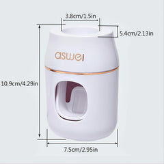 Toothpaste Squeezer with Storage Rack - Easy Refills
