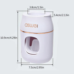 Toothpaste Squeezer with Storage Rack - Easy Refills
