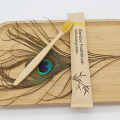 10pcs Biodegradable Wooden Toothbrushes Soft Bristles Oral Care