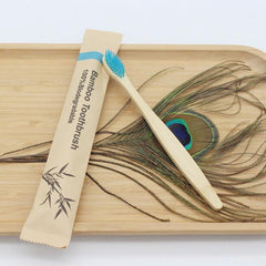 10pcs Biodegradable Wooden Toothbrushes Soft Bristles Oral Care