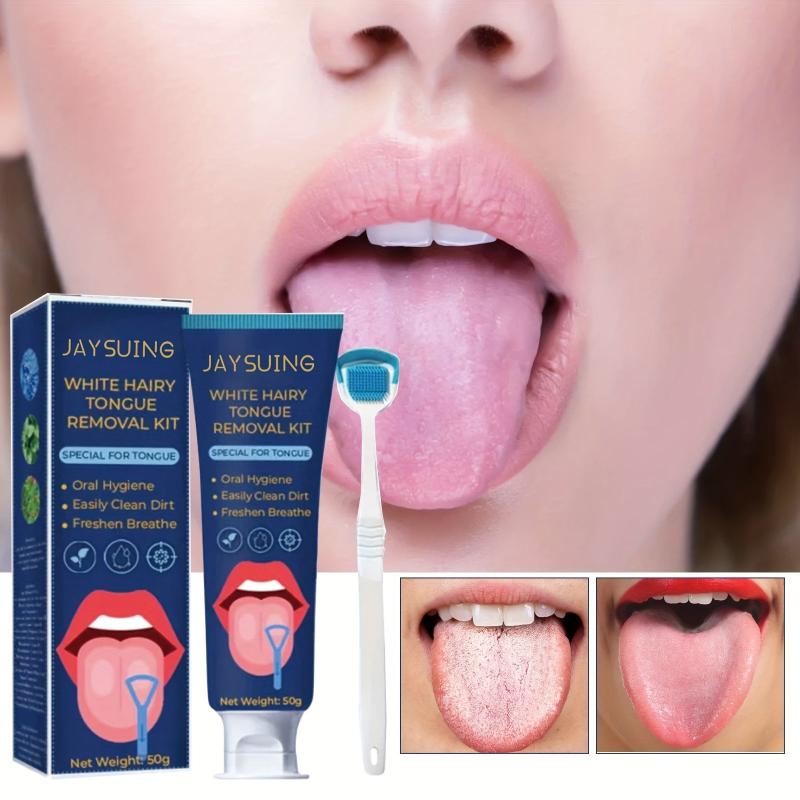 Tongue Cleaning Set Deodorization Fresh Breath Tongue Brush