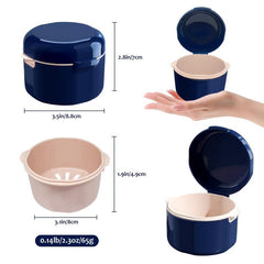 Stylish Denture Case and Box for Organizing Dentures