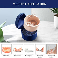 Stylish Denture Case and Box for Organizing Dentures