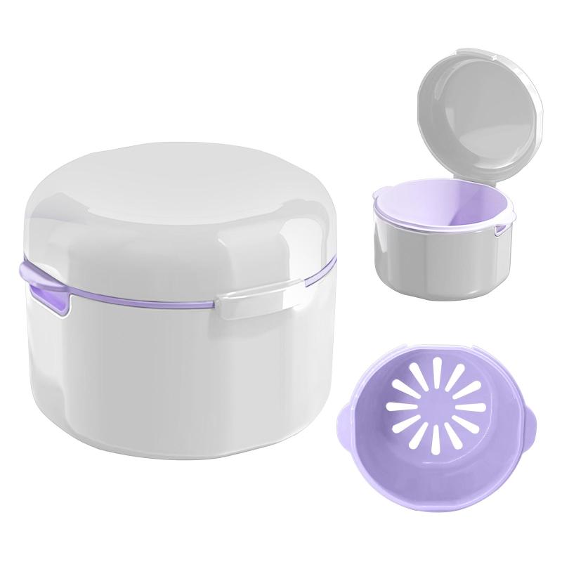 Stylish Denture Case and Box for Organizing Dentures