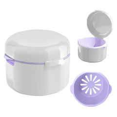 Stylish Denture Case and Box for Organizing Dentures