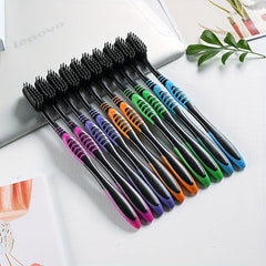 10 Pack Soft Bristle Toothbrush Set for Family Oral Care