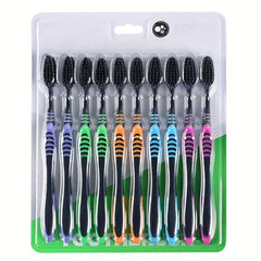 10 Pack Soft Bristle Toothbrush Set for Family Oral Care
