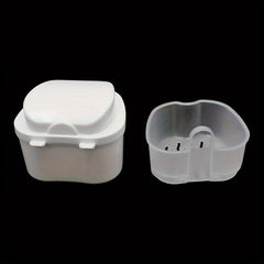 Denture Braces Bath Case Cup Box Holder False Teeth Storage Container