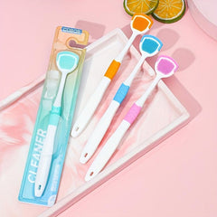 5pcs Tongue Scraper Reduce Bad Breath Oral Care Silicone Tongue Cleaners