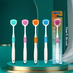 5pcs Tongue Scraper Reduce Bad Breath Oral Care Silicone Tongue Cleaners