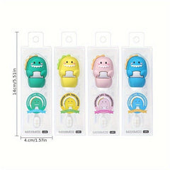 Cartoon Toothbrush with Soft Bristles for Sensitive Teeth Gums