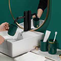 Plated Home Toothbrush Set for Couples