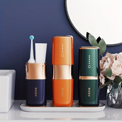 Portable Toothbrush Storage Container and Gargle Cup