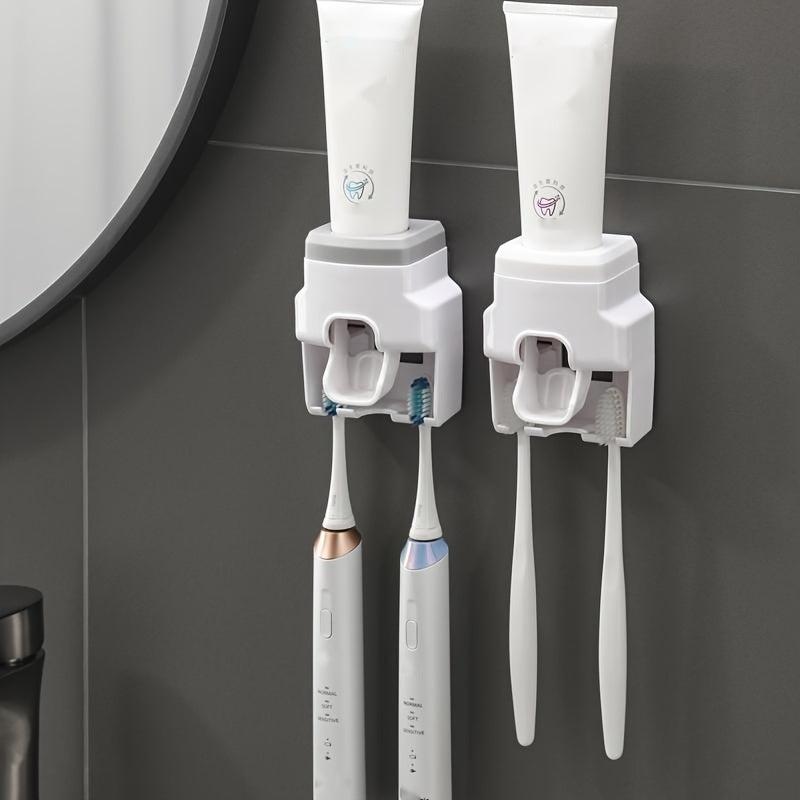 Toothbrush Holder with Automatic Toothpaste Squeezer