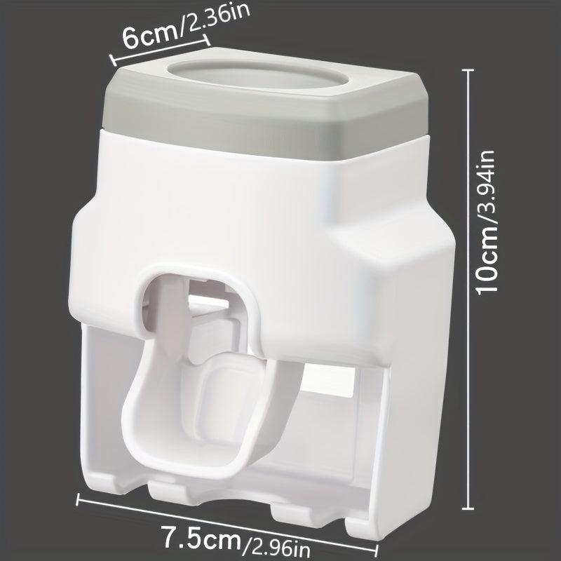 Toothbrush Holder with Automatic Toothpaste Squeezer