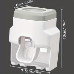 Toothbrush Holder with Automatic Toothpaste Squeezer