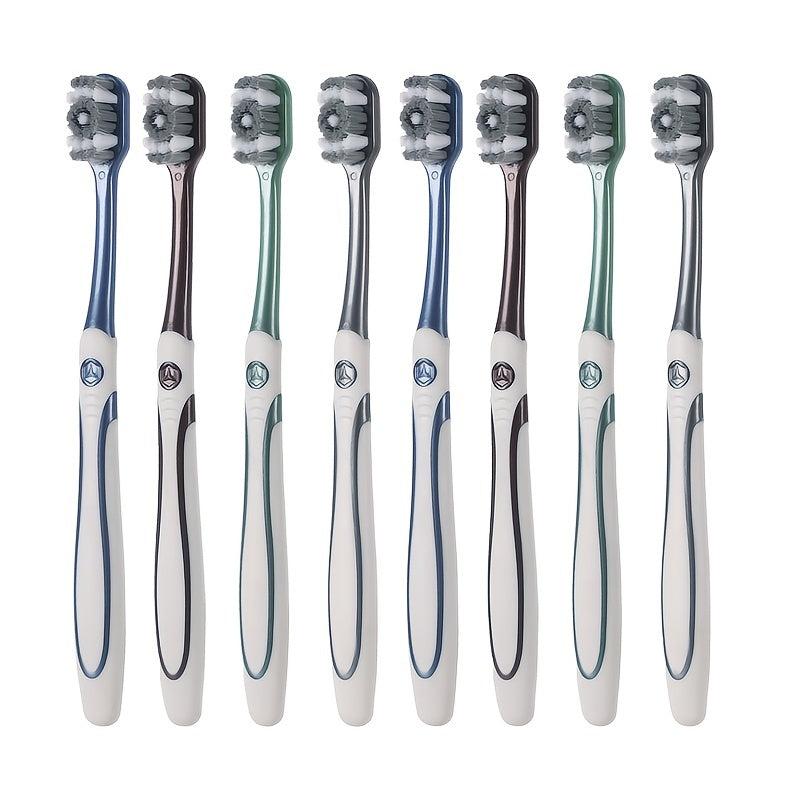 8pcs Smoke Removal Teeth Stain Knot Stone Toothbrush