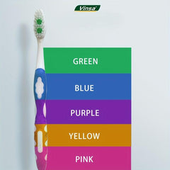 5pcs Soft Bristle Adult Toothbrush Family Pack
